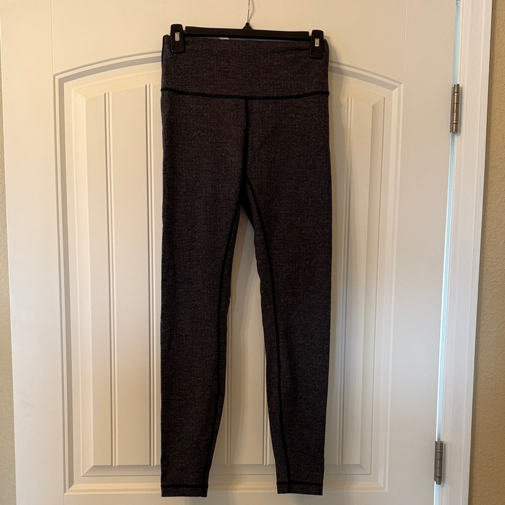 Lululemon Athletica Charcoal Textured Leggings